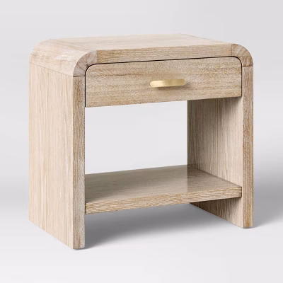 Zebrina Wood Nightstand