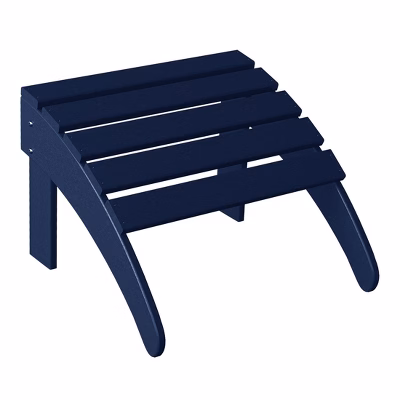 Outdoor Patio Poly Adirondack Ottoman Footrest
