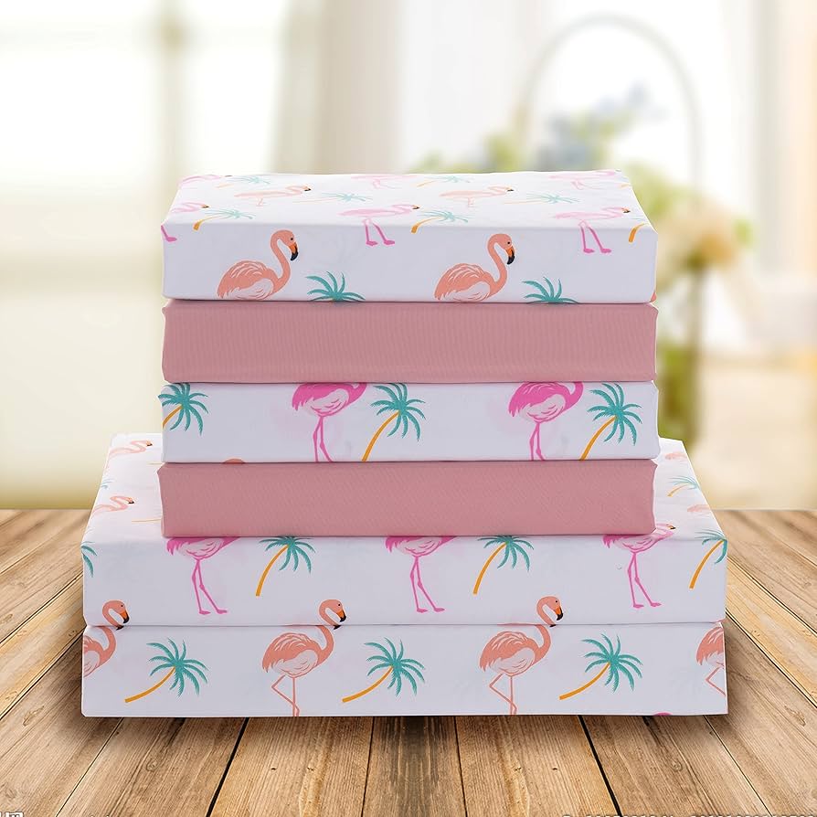 Elegant Comfort Luxury Soft Bed Sheets Flamingo Pattern - 1500 Premium Hotel Quality Microfiber Softness Wrinkle And Fade Resistant Bedding Set