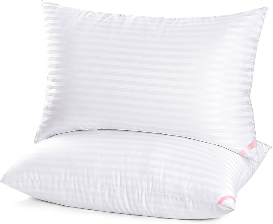 Eiue Hotel Collection Bed Pillows For Sleeping 2 Pack Queen Size，pillows For Side And Back Sleepers