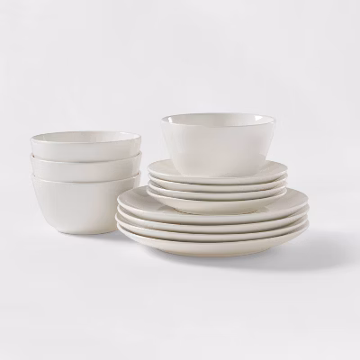 12pc Stoneware Avesta Dinnerware Set - Threshold