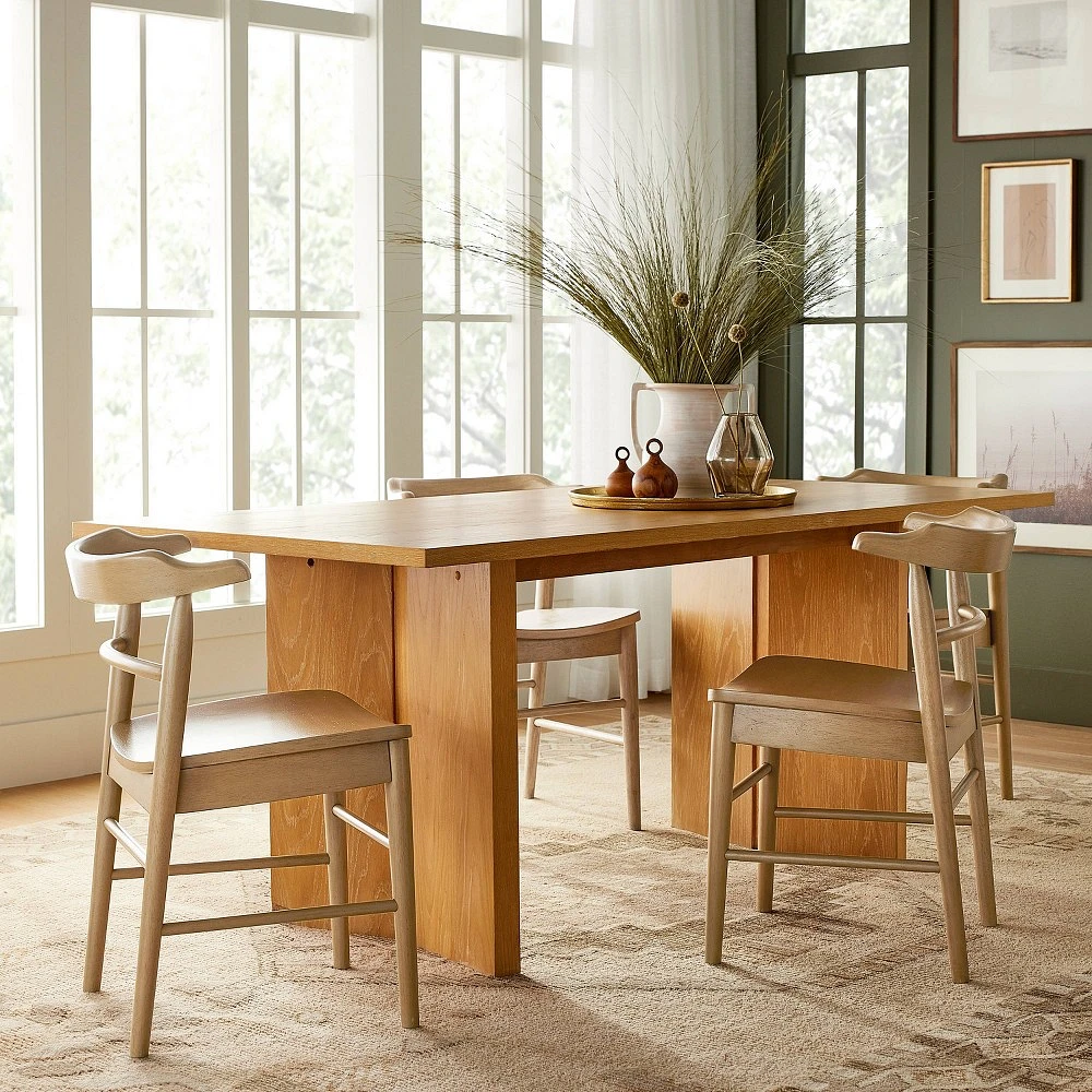 2pk Kaysville Curved Back Wood Dining Chairs Walnut - Threshold™ Designed With Studio Mcgee