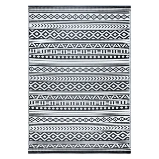 Anubis Contemporary Stripeindoor/outdoor Area Rug, 9'x12' - Scandinavian - Outdoor Rugs - By Tayse Rugs