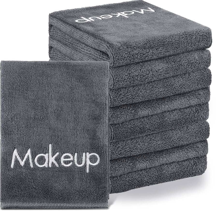 Shimeyao 20 Pack Makeup Towels Gray Makeup Washcloths For Face Classic Soft Microfiber Remover Cloth 13x13 Inch Quick Dry Face Towels For Cleansing Hand : Beauty & Personal Care