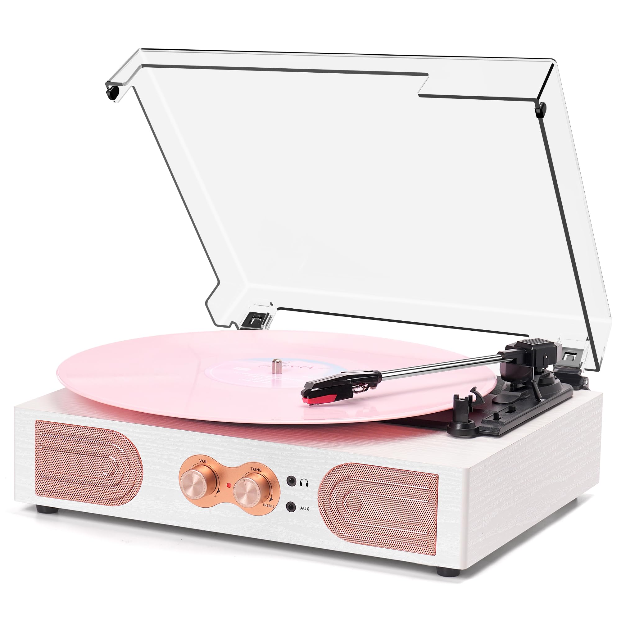Vinyl Record Player With Built-in Speakers