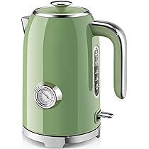 Susteas Electric Kettle - 57oz Hot Tea Water Boiler With Thermometer