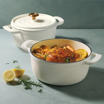 Tramontina 4-quart & 6-quart Enameled Cast Iron Round Dutch Oven, 2-pack