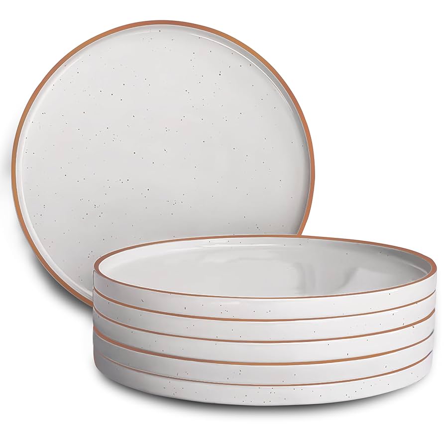 Mora 10.5-inch Porcelain Dinner Plate Set Of 6 - Microwave/oven/dishwasher Safe