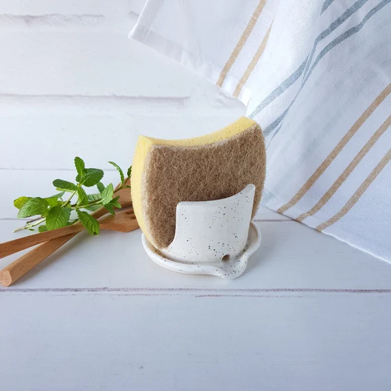 Speckle Ceramic Sponge Holder