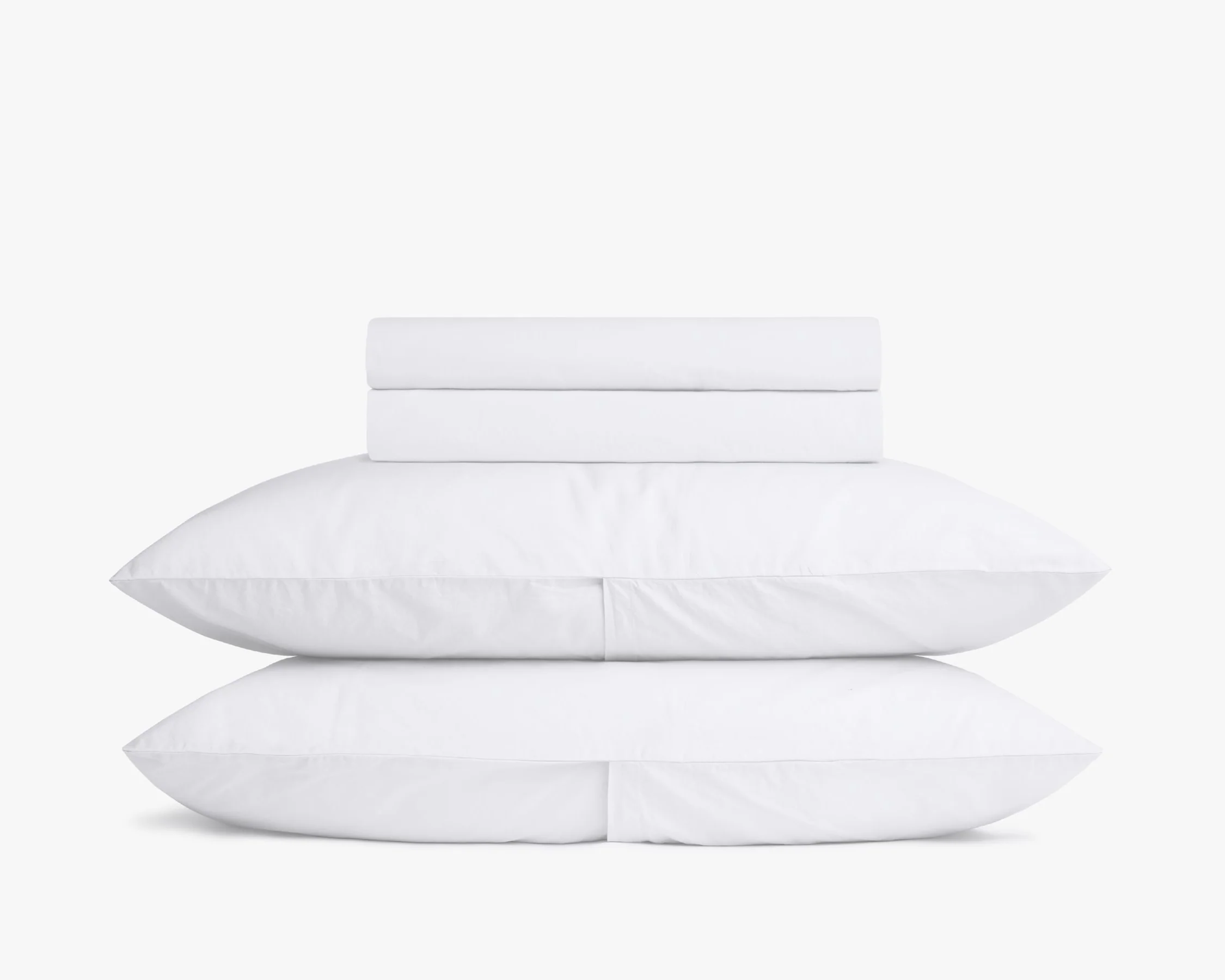 Percale Sheet Set - White F/q