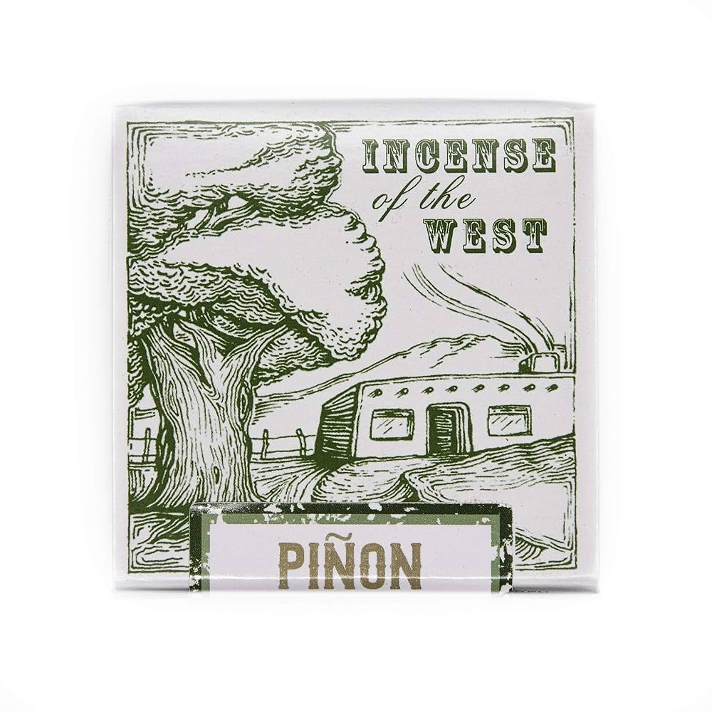 Incienso De Santa Fe - Piñon Natural Wood Incense Bricks Without Holder