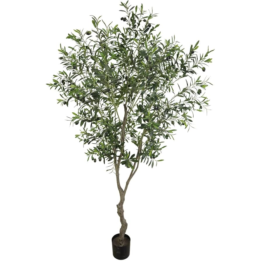 Viggda Artificial Tree Faux Olive Tree 7ft (82in