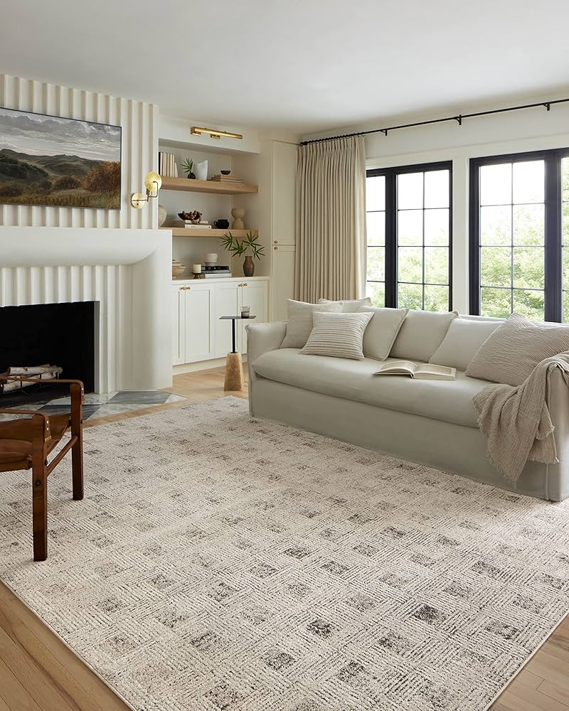 Loloi Kamala Collection Kam-01 Grey/graphite 5'-3" X 7'-9" Area Rug