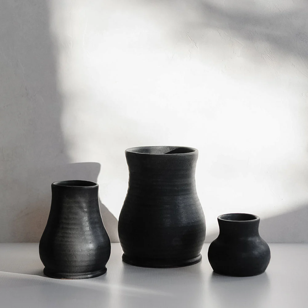 Ceramic Bloom Vase - Dark Large