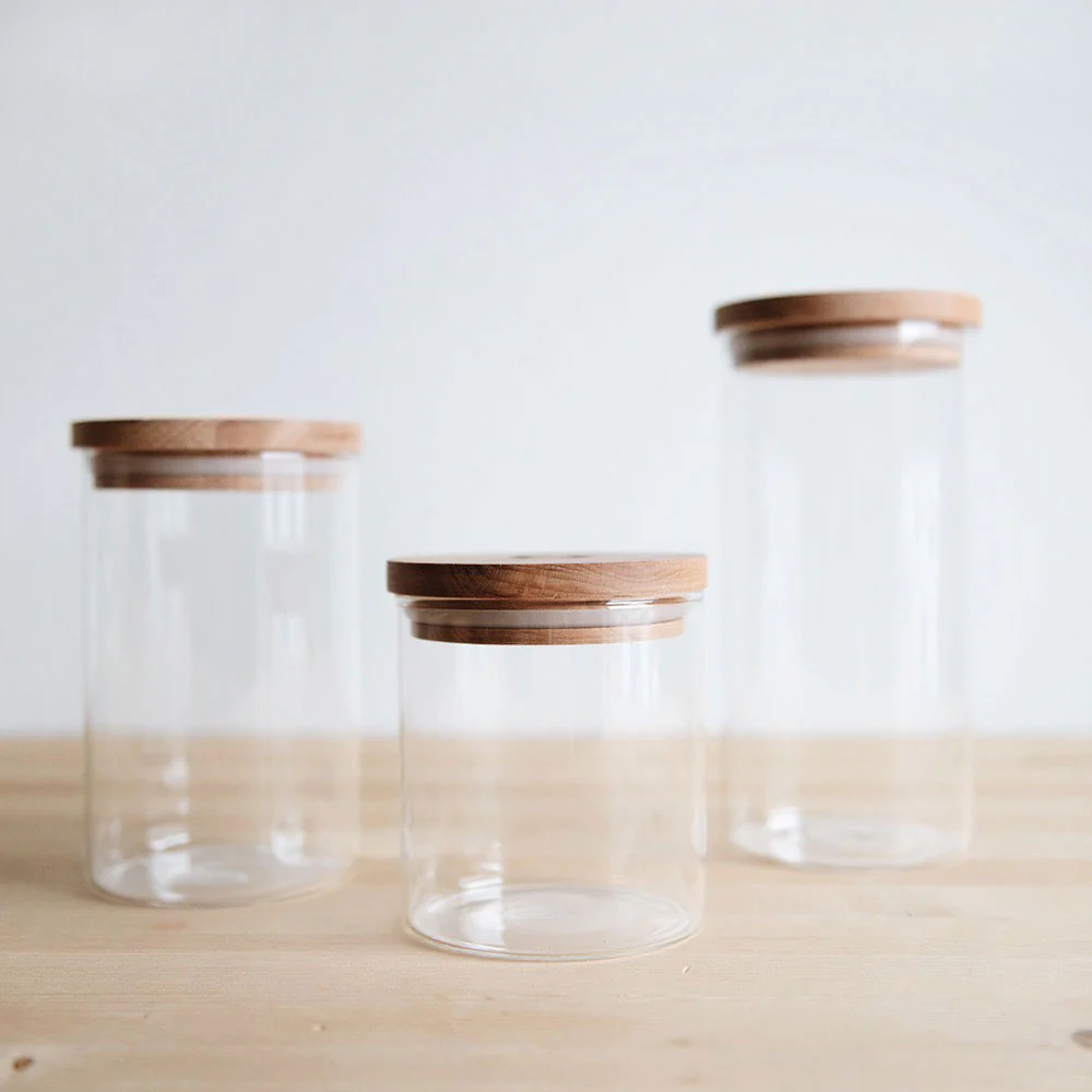 Glass Canister With Lid Small 