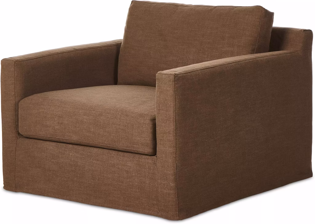 Hampton Slipcover Swivel Chair