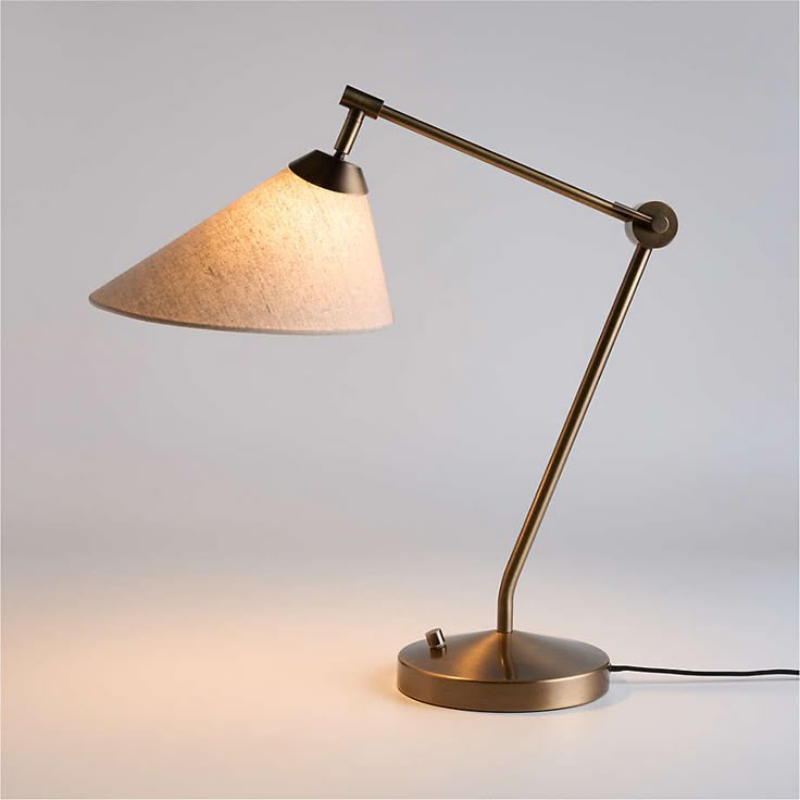Avant Metal Task Lamp With Fabric Shade 28.2
