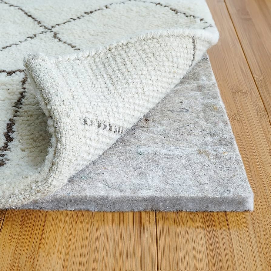 Rugpadusa - Basics - 8'x10' - 1/4" Thick - 100% Felt - Protective Cushioning Rug Pad - Safe For All Floors And Finishes Including Hardwoods : Home & Kitchen