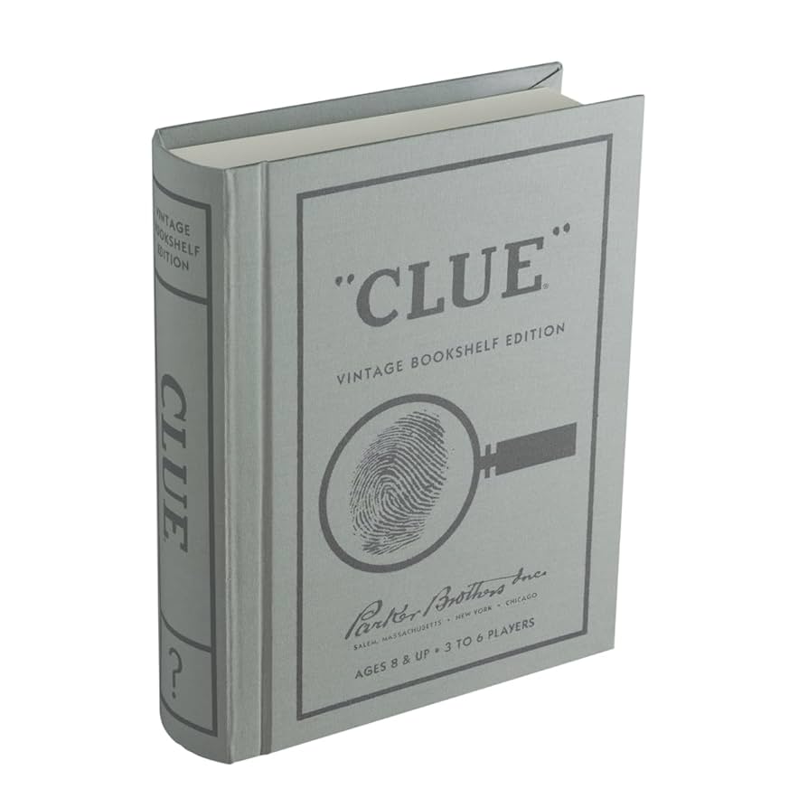 Ws Game Company Clue Vintage Bookshelf Edition