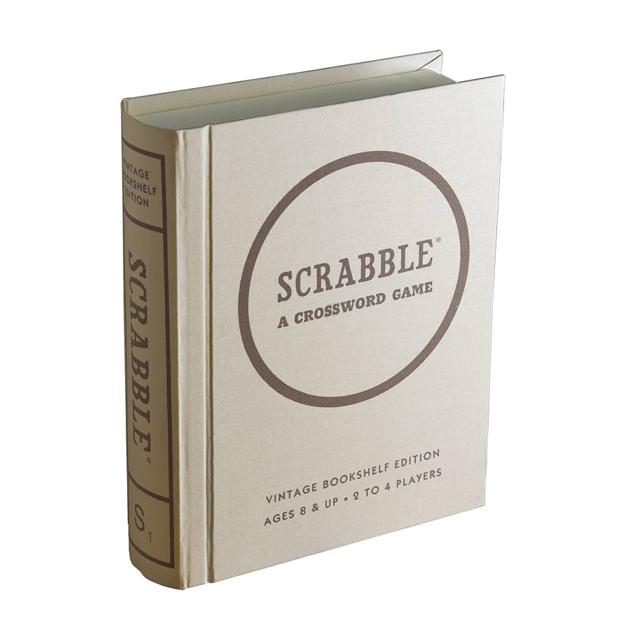 Ws Game Company Scrabble Vintage Bookshelf Edition : Toys & Games