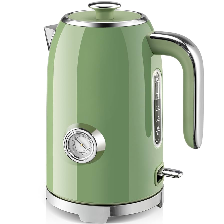 Susteas Electric Kettle - 57oz Hot Tea Water Boiler With Thermometer