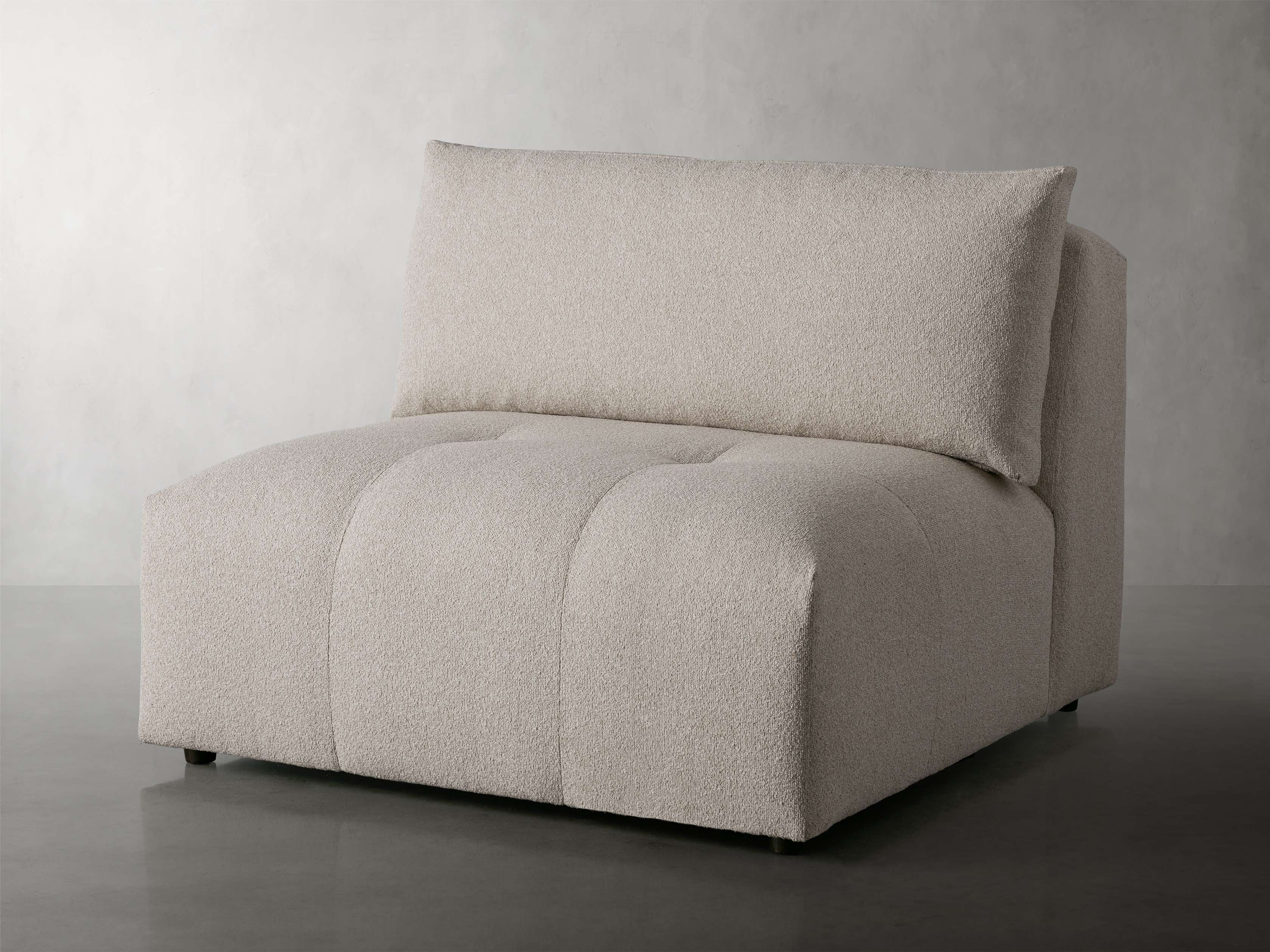 Keegan Armless Chair in Banks Mocha