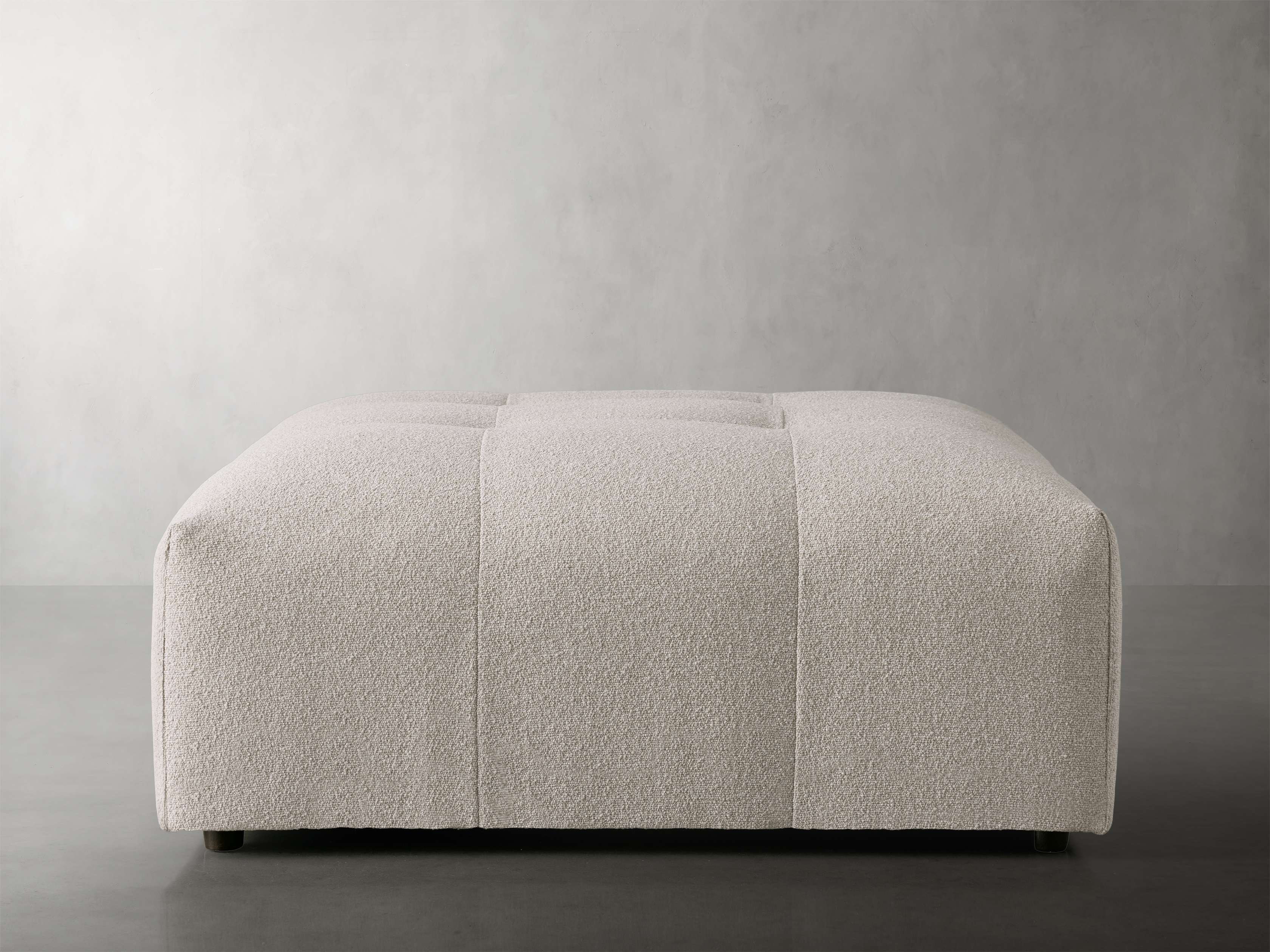 Keegan Ottoman in Banks Mocha