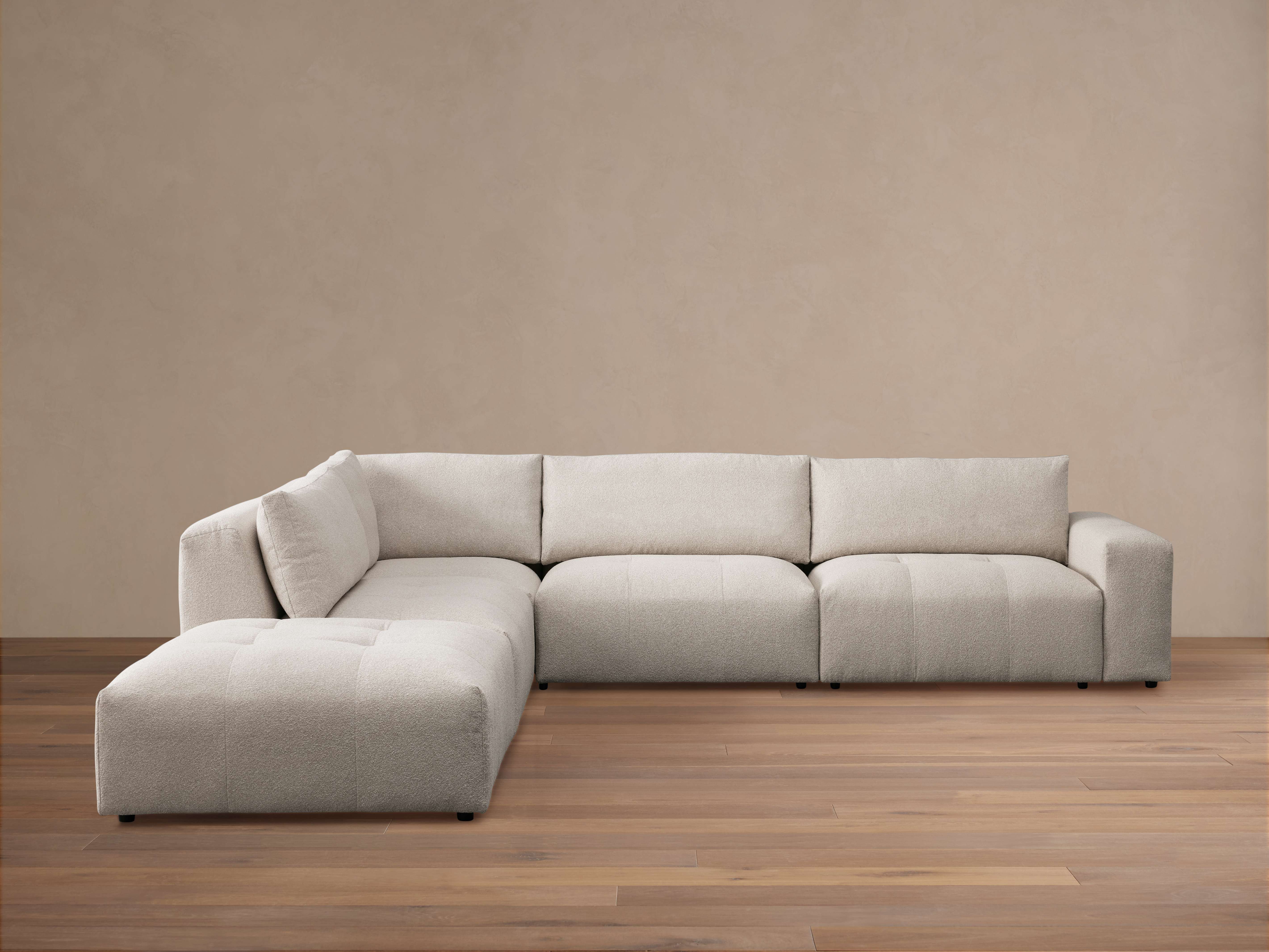 Keegan Five-piece Sectional in Banks Mocha