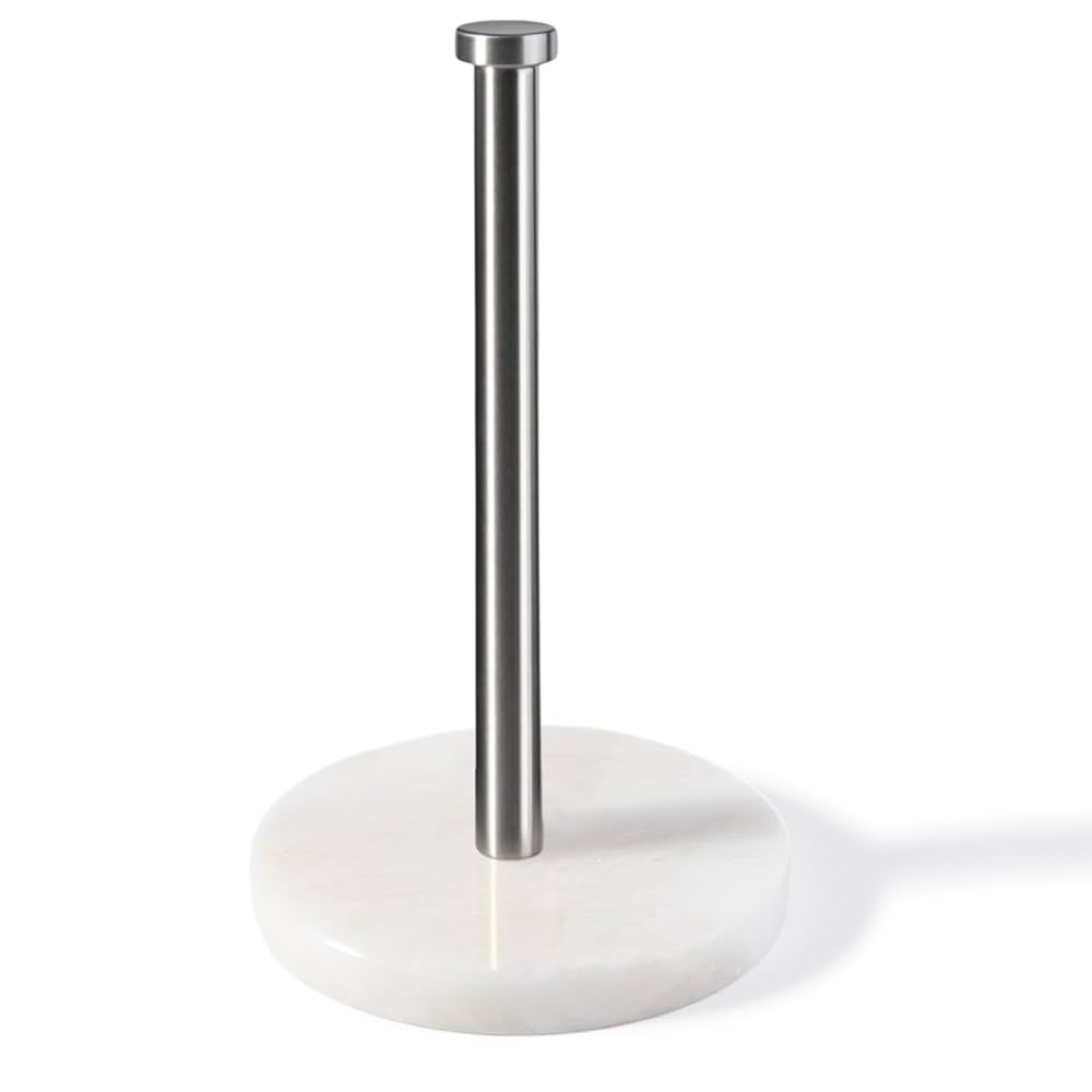 Koville African Genuine Marble Paper Towel Holder Countertop