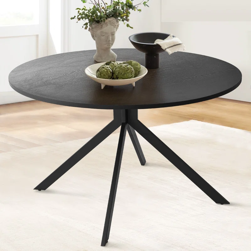 Charlina 43" Round Black Dining Table