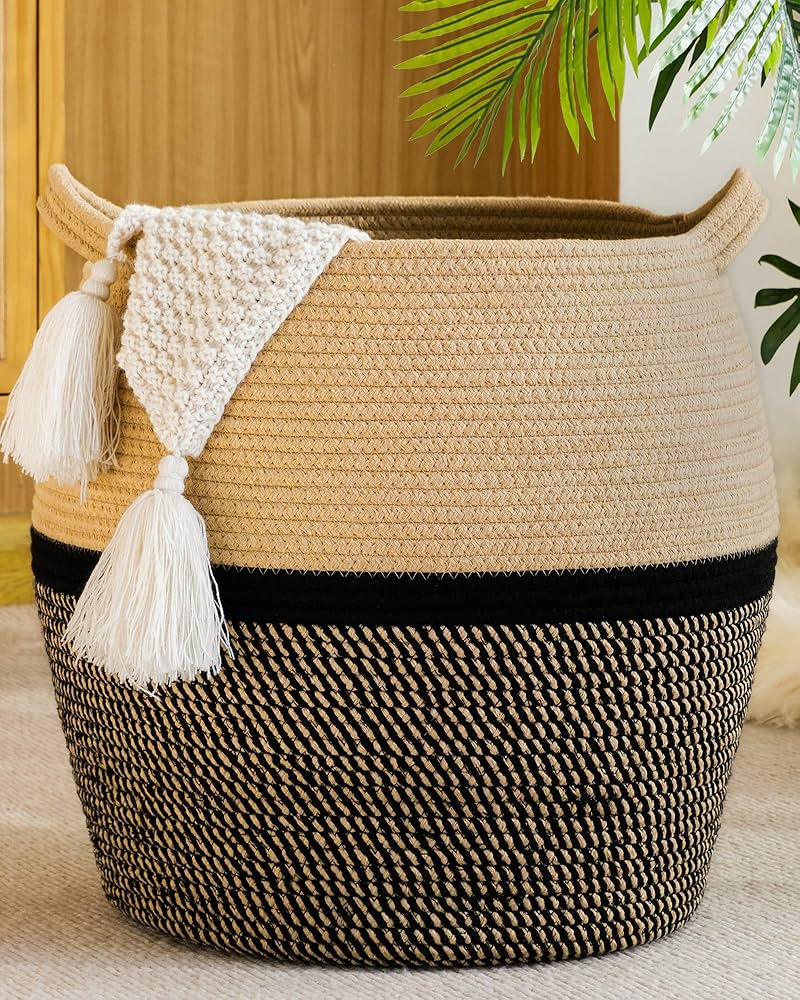Kakamay Woven Baskets For Storage(17"x17")