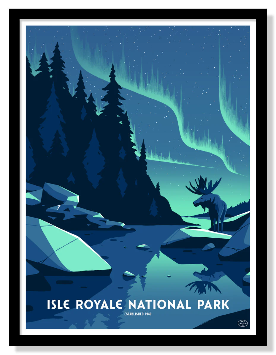 Isle Royale National Park Poster – Fifty-nine Parks