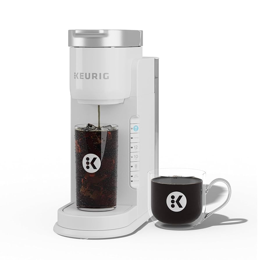 Keurig K-Slim Single Serve K-Cup Pod Coffee Maker, Multistream Technology, 3 Brew Sizes, Slim and Sleek Design, 46oz Removable Reservoir, White