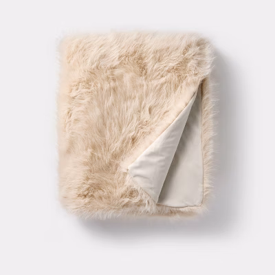 50"x60" Lush Faux Fur Throw - Threshold™ Designed With Studio Mcgee