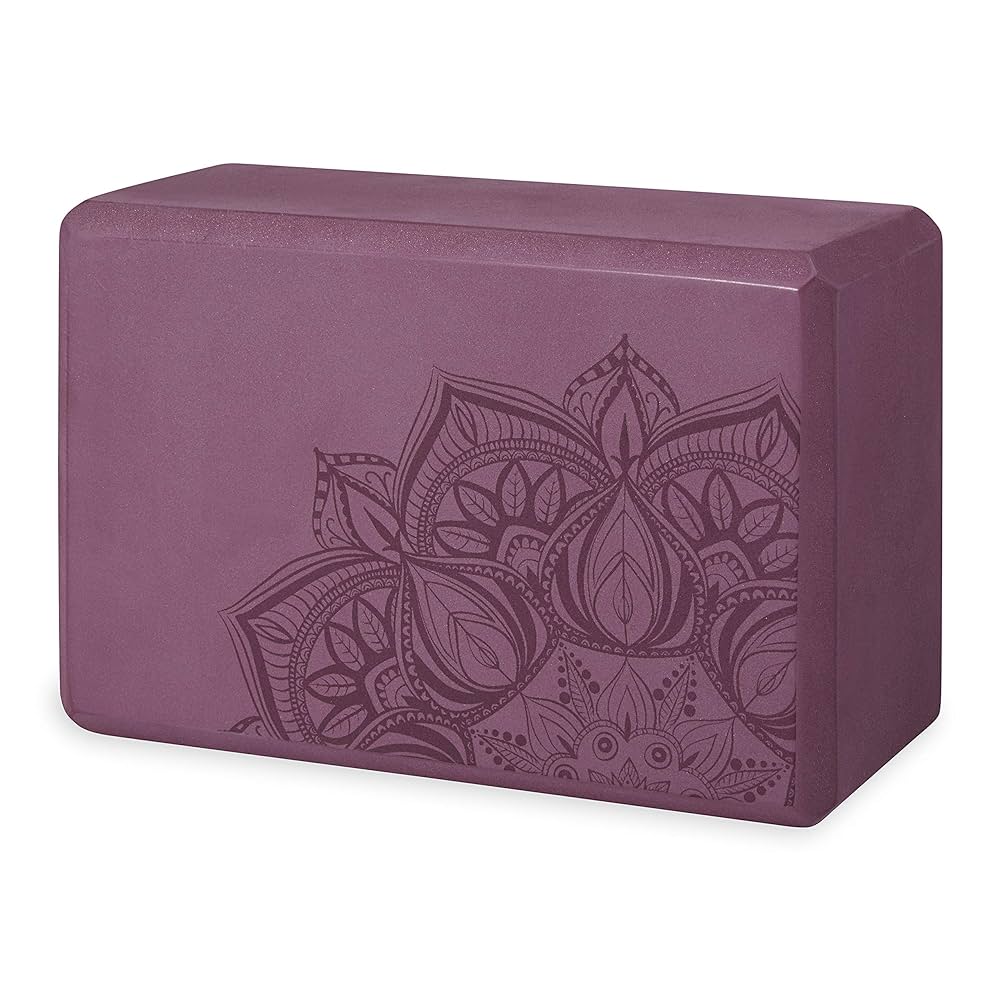 Gaiam Yoga Block - Supportive Latex-Free Eva Foam - Soft Non-Slip Surface with Beveled Edges for Yoga, Pilates, Meditation - Yoga Accessories for Stability, Balance, Deepen Stretches