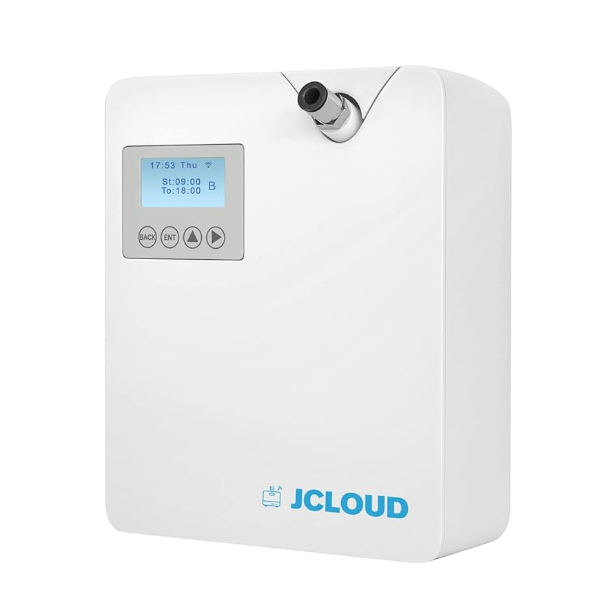 JCLOUD Smart Scent Air Machine with Cold-Air Tech for Home, Hotel Scent Diffuser, Waterless Essential Oil Diffuser 300ML, HVAC Scent Diffuser for Essential Oils for Large Room, Office, Spa