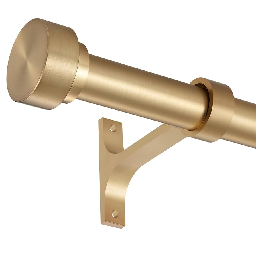 16-120 Inch Curtain rods, Warm Gold