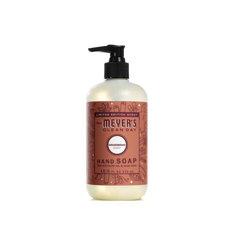 Mrs. Meyer's Clean Day Liquid Hand Soap 6 Scent Variety, Lavender, Rainwater, Oat Blossom, Plumberry, Lemon Verbena, Basil, 12.5 oz, 6 Count