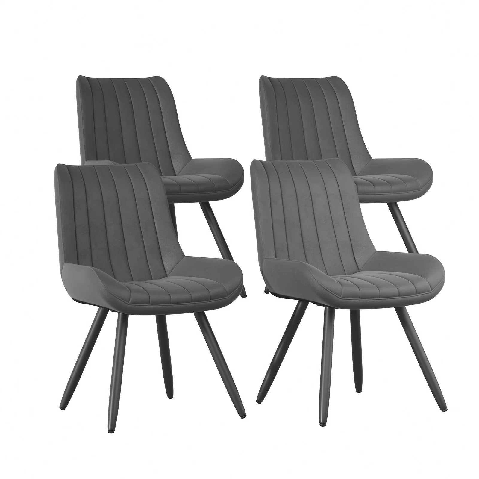 Modern Dining Chairs, 21.6"L*18.5"W*32.8"H, Tech Fabric Upholstery with Stylish Design, Sofa-Level Cushioning, Pet-Friendly, Durable Scratch Resistant, for Kitchen, Dining Room or Home Office