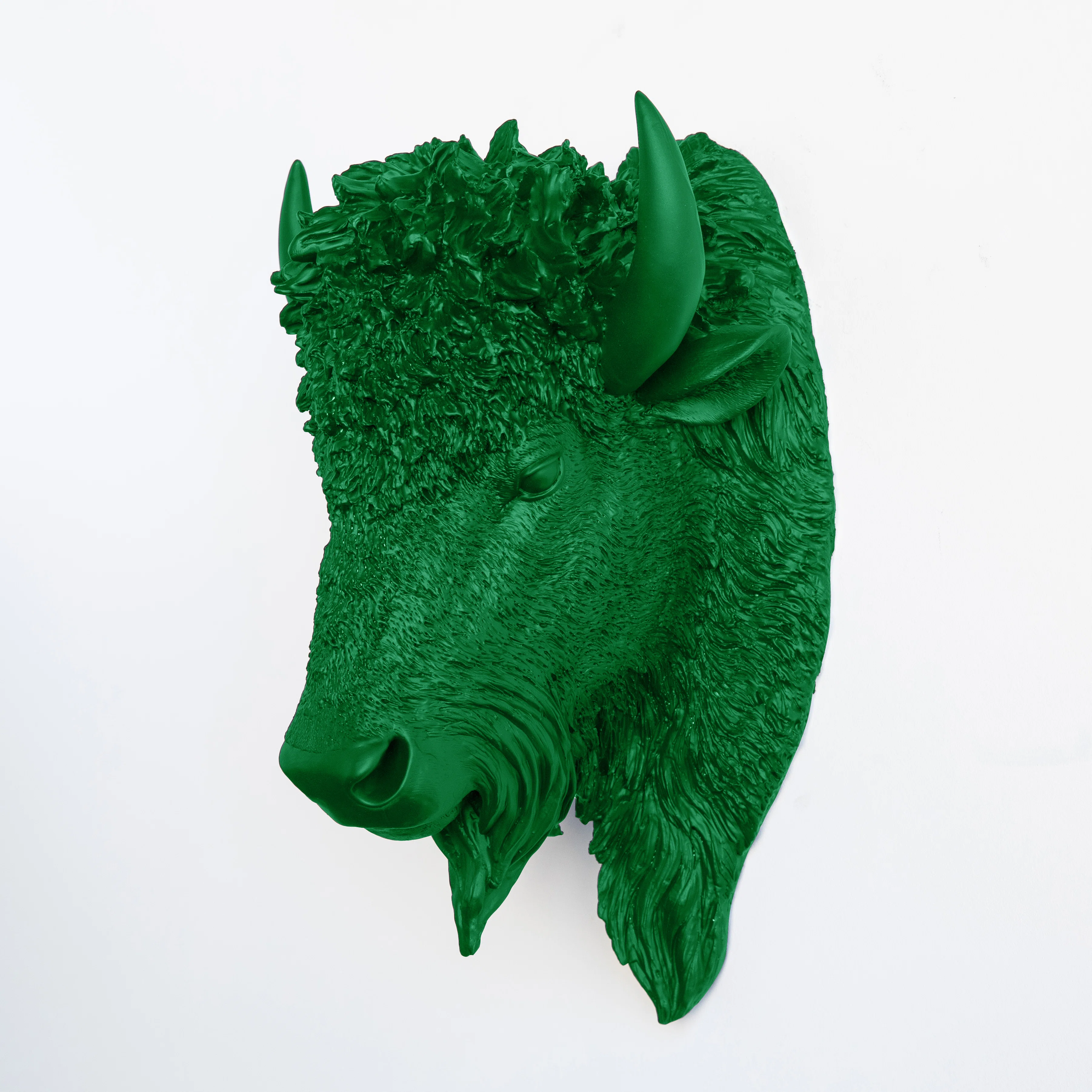 Faux Taxidermy Bison Head Wall Décor