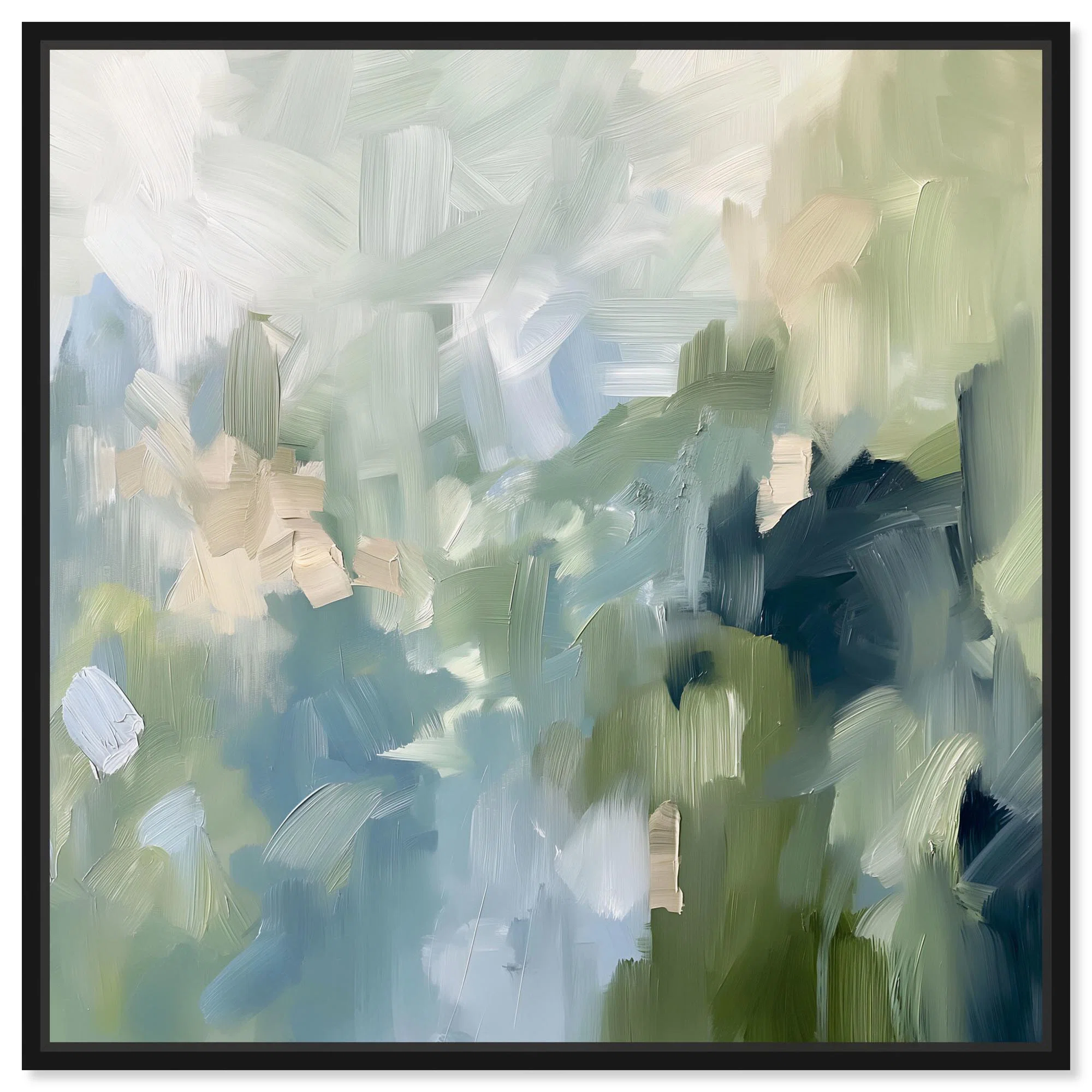 Minted Brush Canvas Minimal Abstracts by Art Remedy