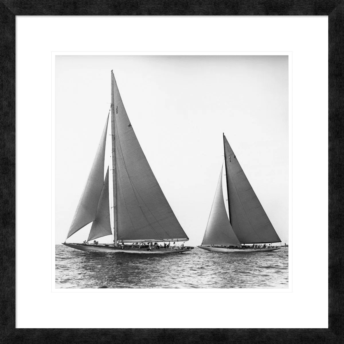 Sailboats in the America's Cup, 1934 by Edwin Levick - Picture Frame Graphic Art Print