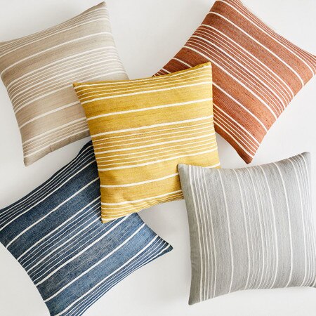Silk Stripe Pillow Cover T6869