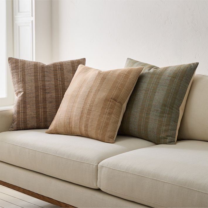 Silk Wide Stripe Pillow Cover T7715
