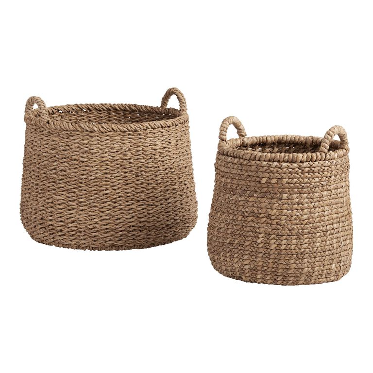 Noelle Ii Natural Hyacinth Tote Basket