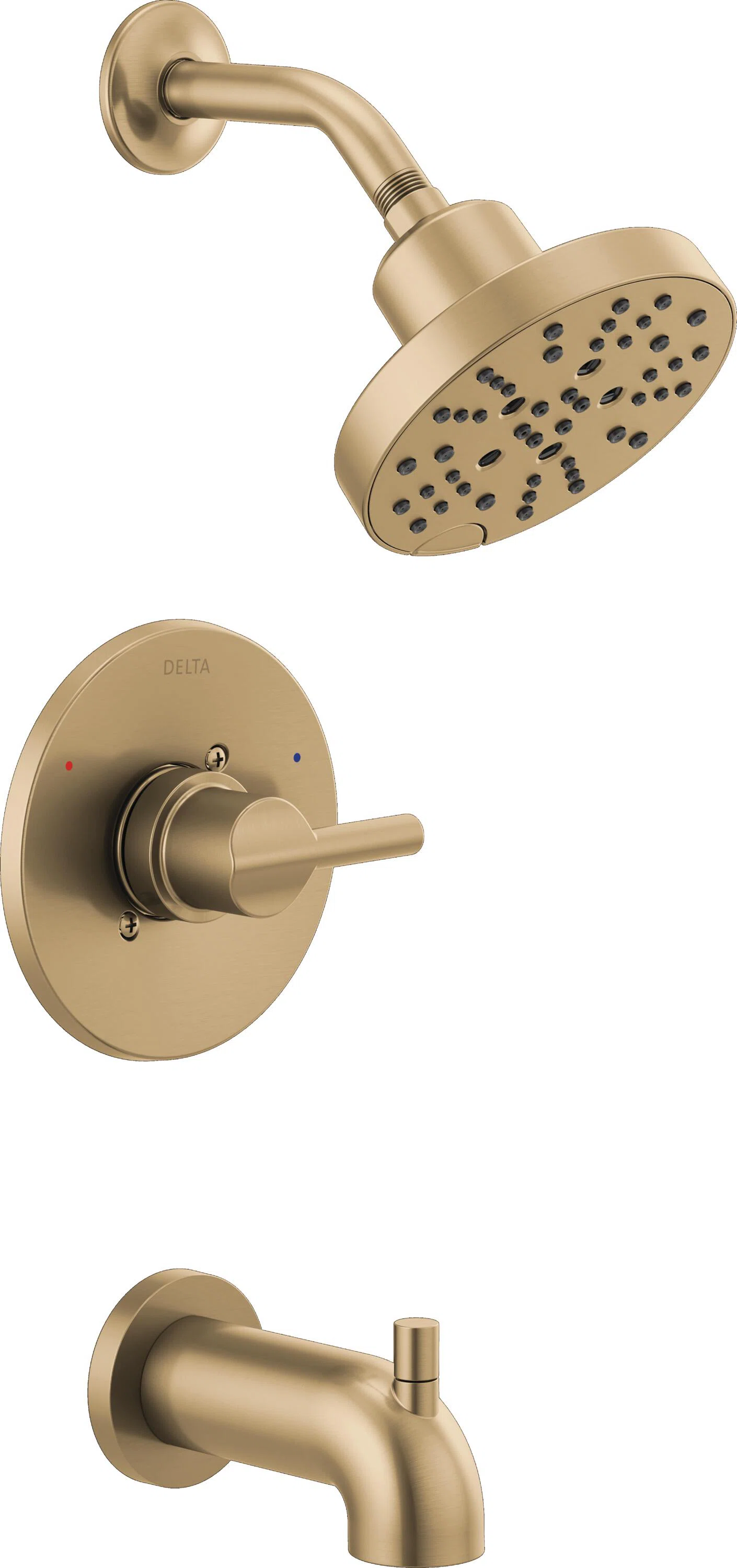 Nicoli Single-Function Tub Shower Faucet Set, Shower Trim Kit with H2Okinetic Shower Head and Valve 144749-CZ