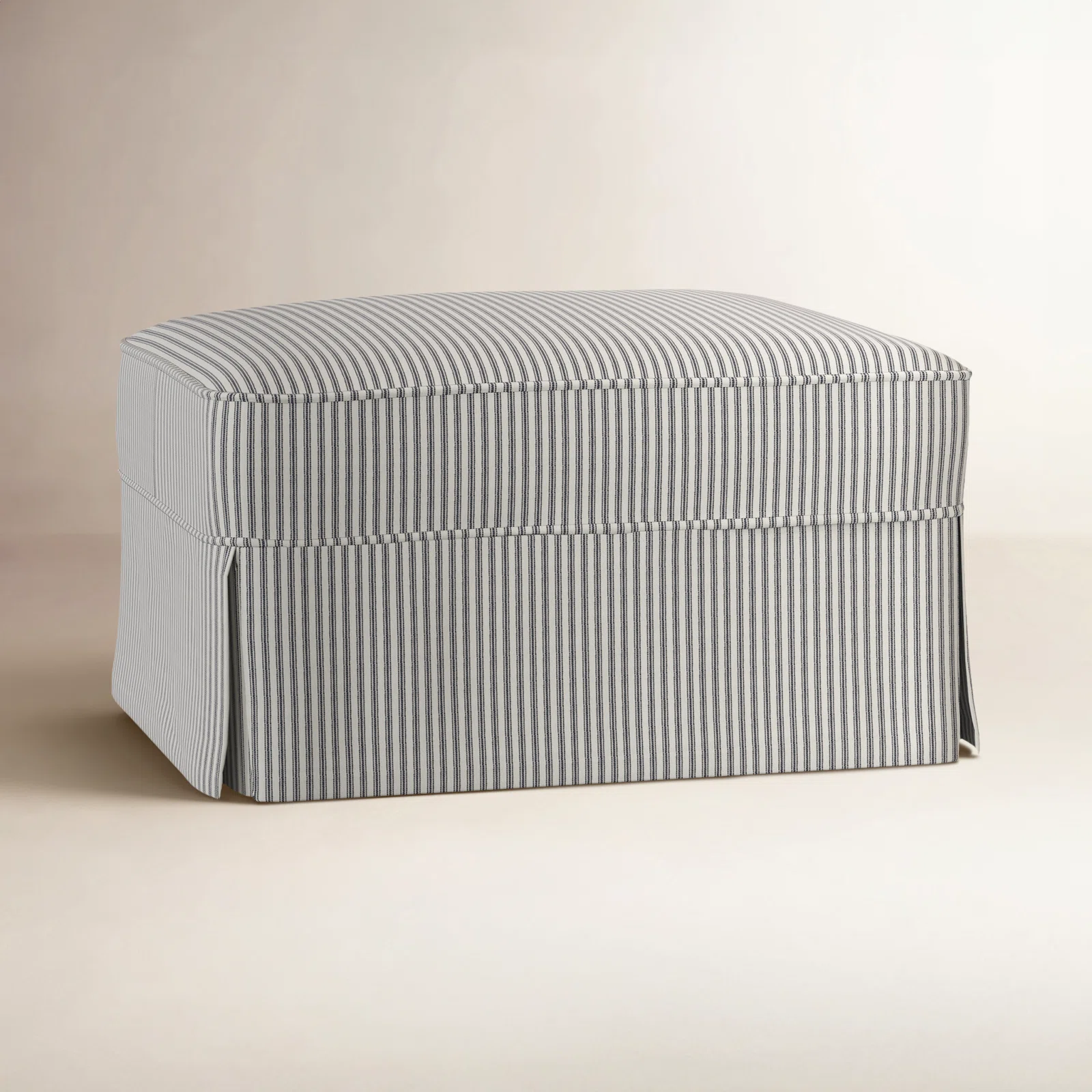 Amari 33" Rectangle Slipcovered Ottoman
