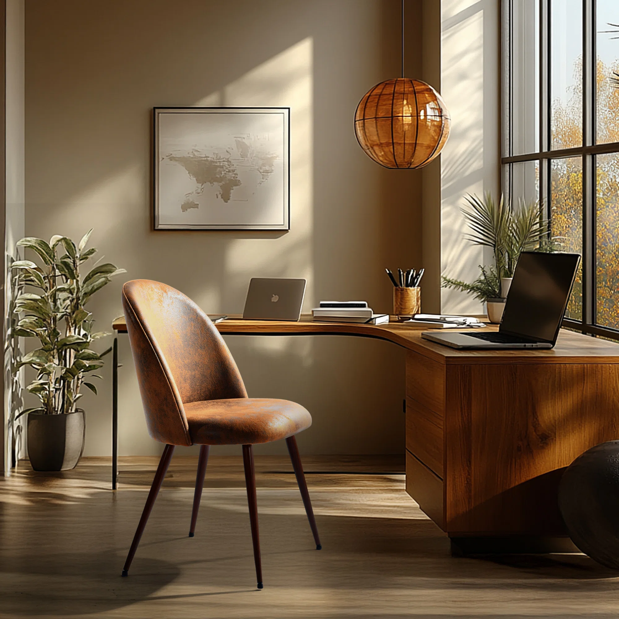 Timm Elegant Upholstered Office Chair with High Backrest Task Chair for Office and Conference Rooms