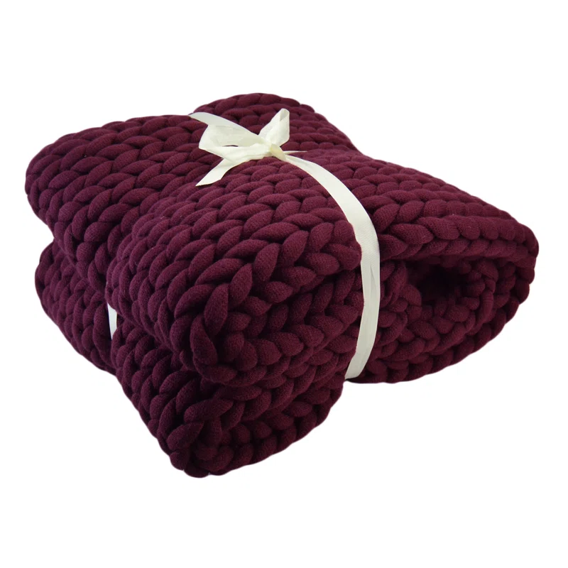 Maxine Chunky Knit Throw Blanket