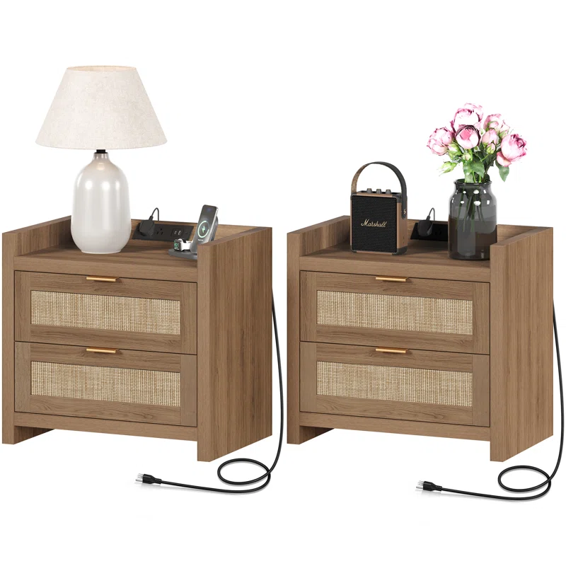 Aneke 23.6'' W Nightstand (Set of 2)